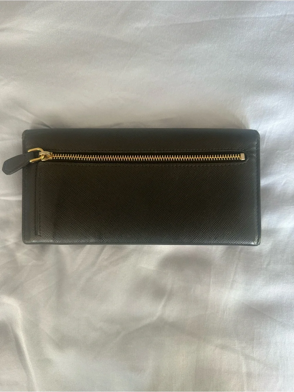 Prada Olive Green Saffiano Leather Wallet